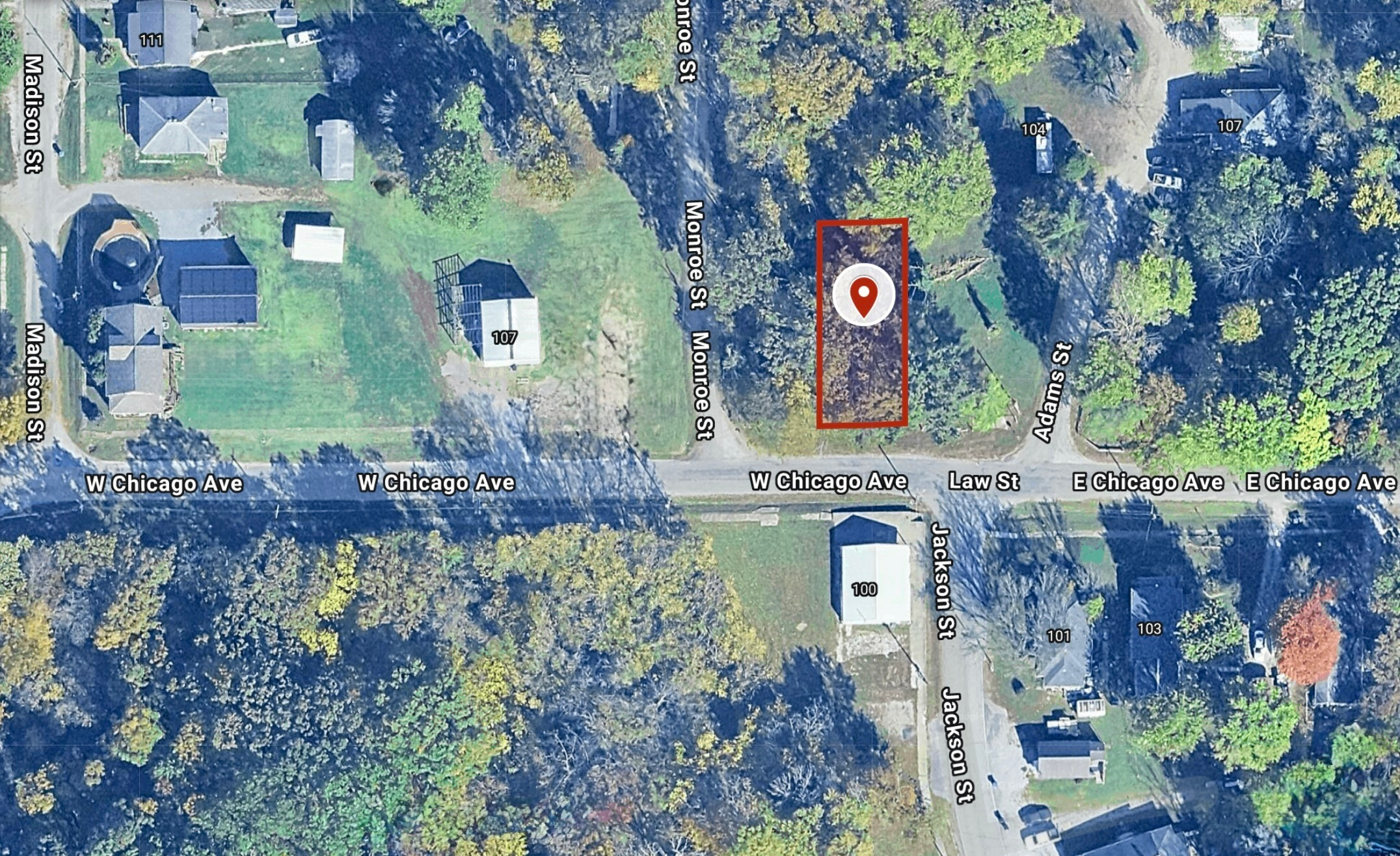 50 x 114 Sq ft. Large Lot in ORIENT, IL