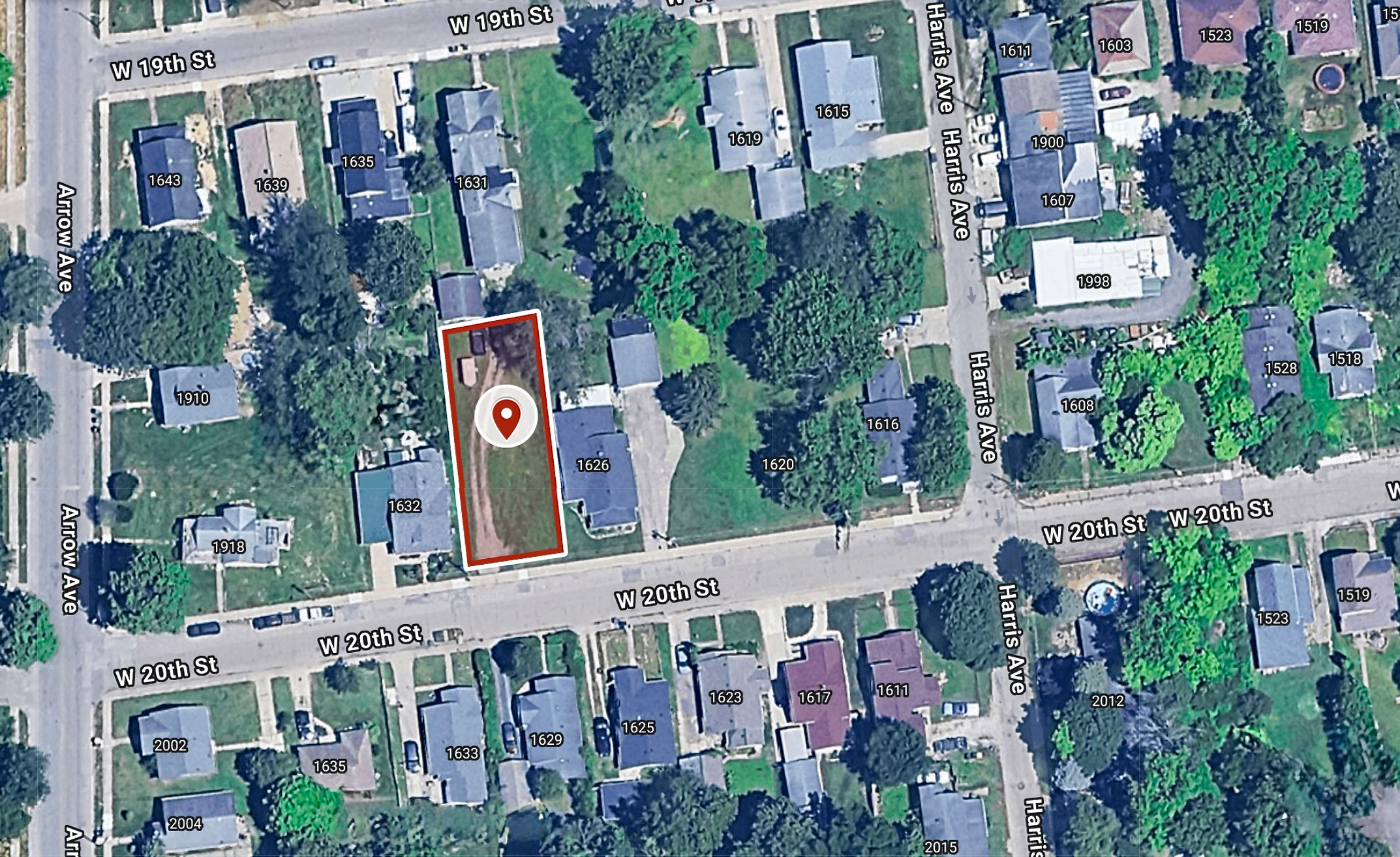 50 X 126 Sq ft. Residential City-lot in Anderson, IN, 37.8 Miles North-East of Indianapolis