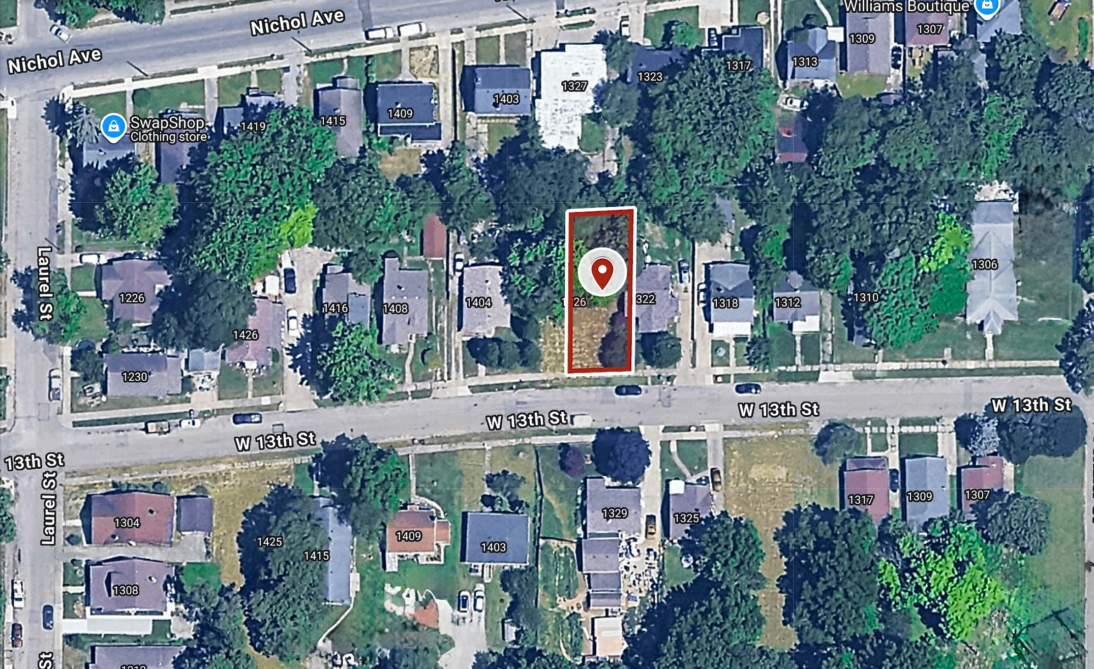 43 X 108 Sq ft. Residential City-lot in Anderson, IN, 38.4 Miles North-East of Indianapolis