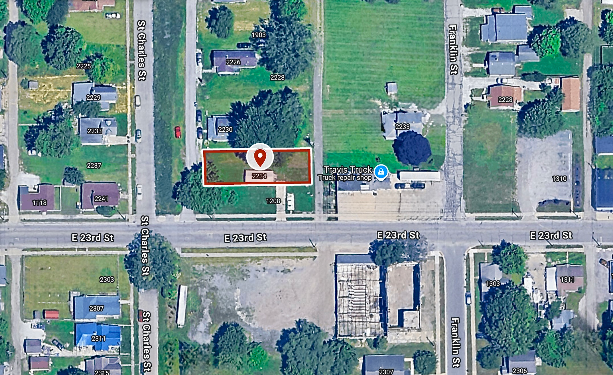 40 X 130 Sq ft. Residential City-lot in Anderson, IN, 40.5 Miles North-East of Indianapolis