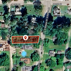 0.17 Acres (43 X 169 Sq ft) Residential City lot near Indiana Wesleyan University