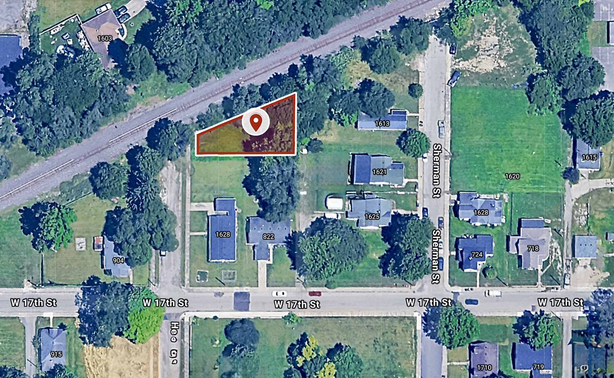 50 X 124 Sq ft. Residential City-lot in Anderson, IN, 38 Miles North-East of Indianapolis