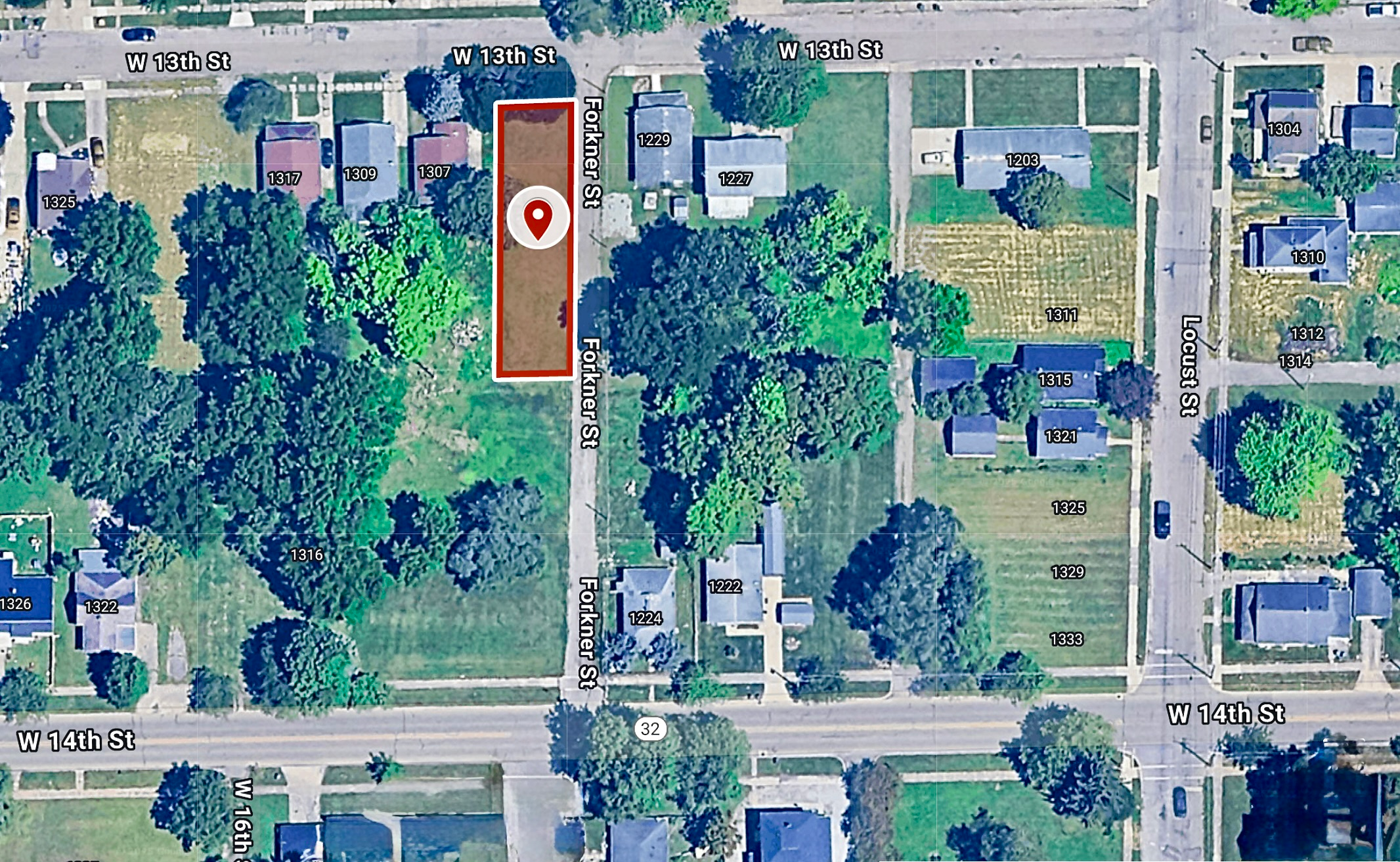 40 X 141 Sq ft. Residential City-lot in Anderson, IN, 38.4 Miles North-East of Indianapolis