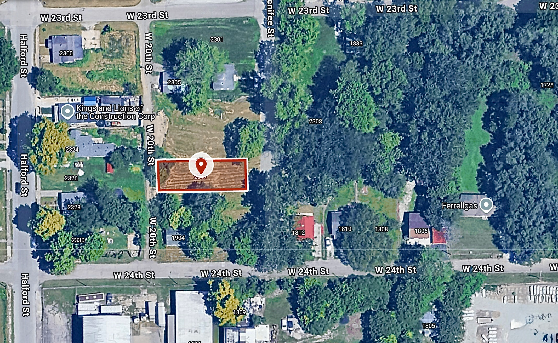 40 X 124 Sq ft. Residential City-lot in Anderson, IN, 37.7 Miles North-East of Indianapolis