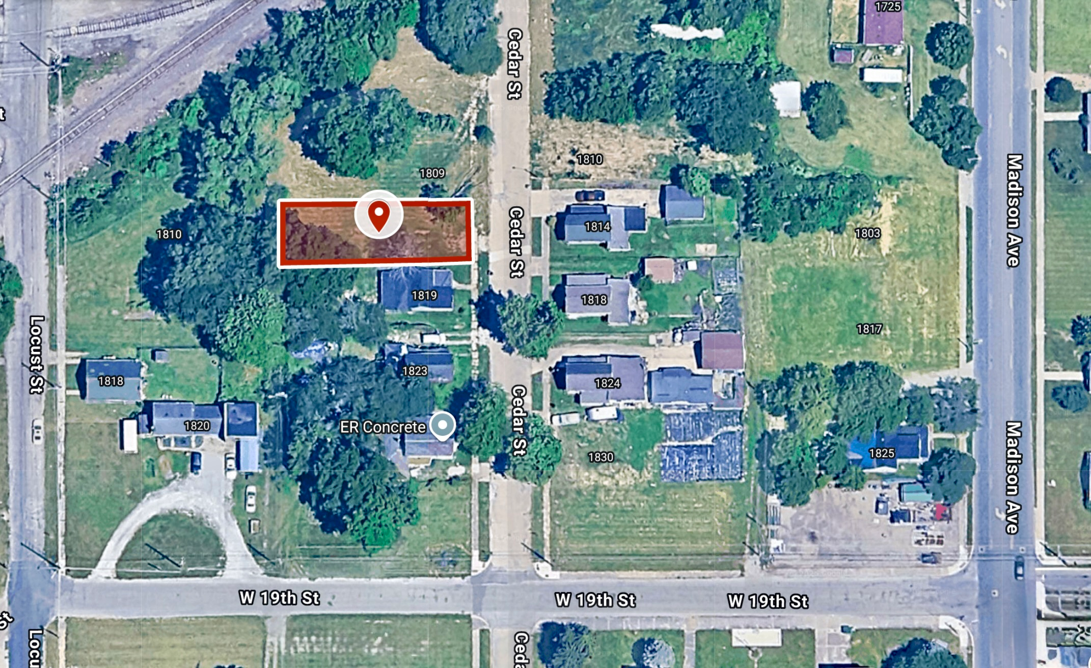 42 X 127 Sq ft. Residential City-lot in Anderson, IN, 37.9 Miles North-East of Indianapolis