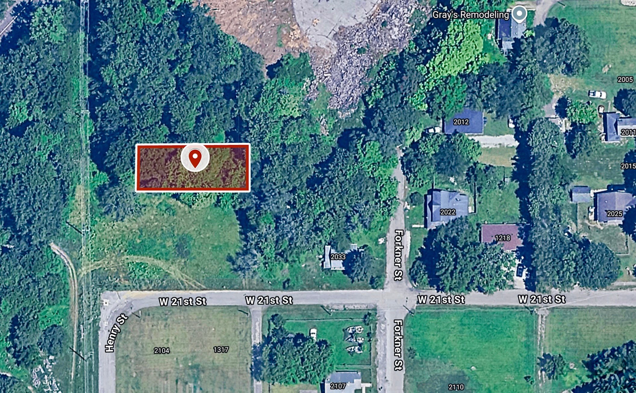 50 X 127 Sq ft. Residential City-lot in Anderson, IN, 37.6 Miles North-East of Indianapolis