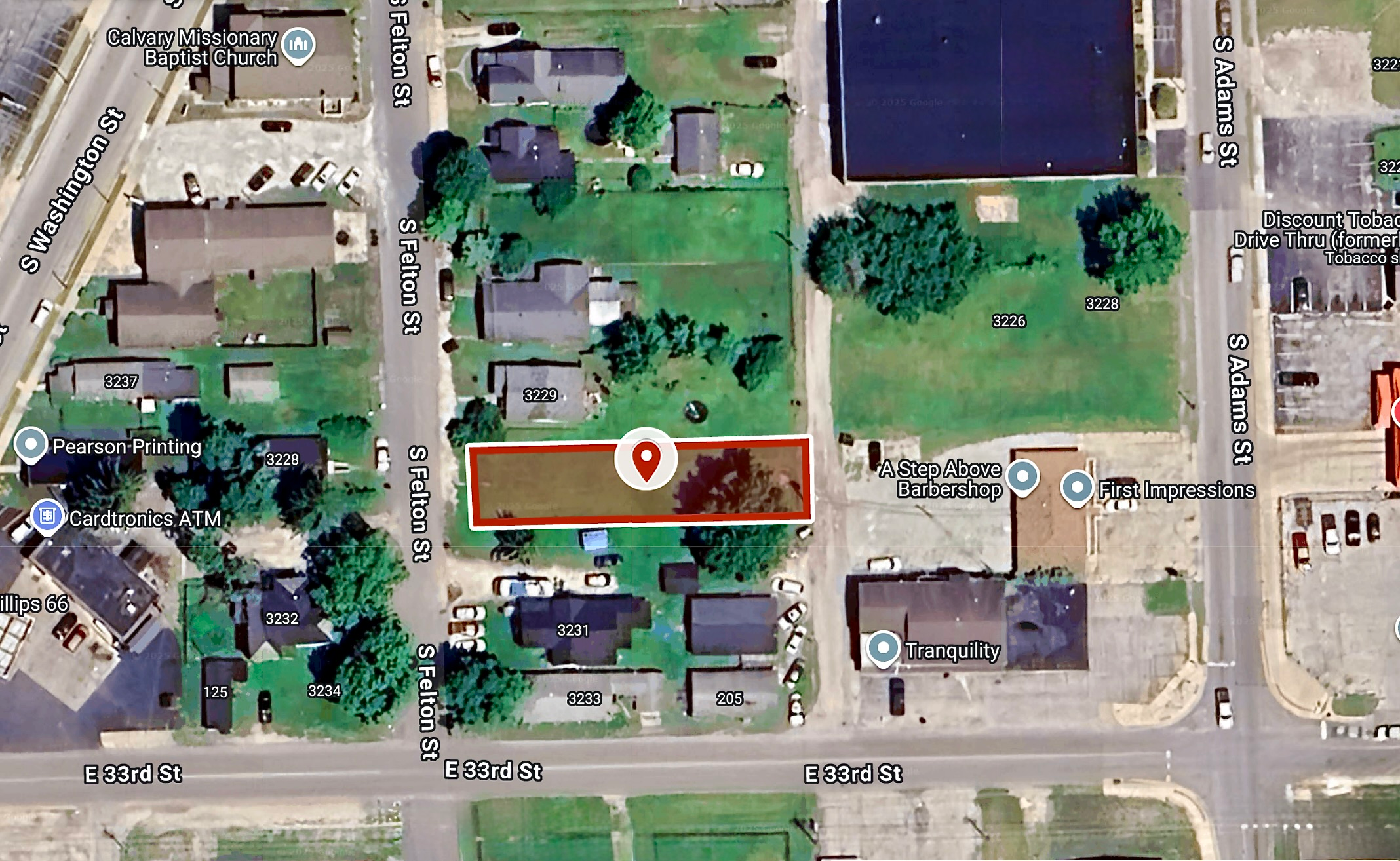 41 X 177 Sq ft. Residential City lot near Indiana Wesleyan University